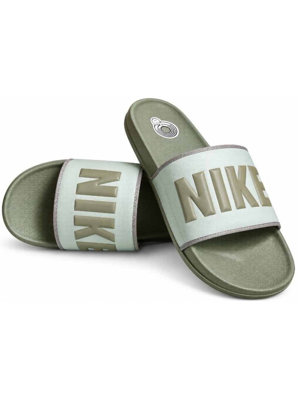 Nike Offcourt Slides Slip-On Sandals BQ4639-304 Olive Men Size 12